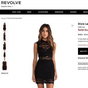 Black Nightcap Dixie Dress